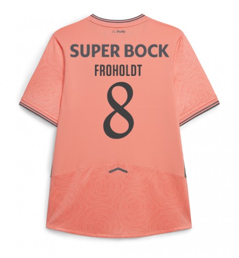 Moške Nogometnih dresov Porto Victor Froholdt #8 Gostujoči 2025-26 Kratki rokavi Moške Nogometnih dresov Porto Victor Froholdt #8 Gostujoči 2025-26 Kratki rokavi